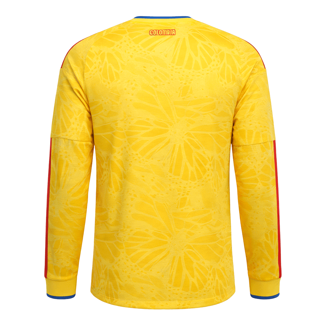 Colombia Home Long Sleeve Soccer Jersey 2026