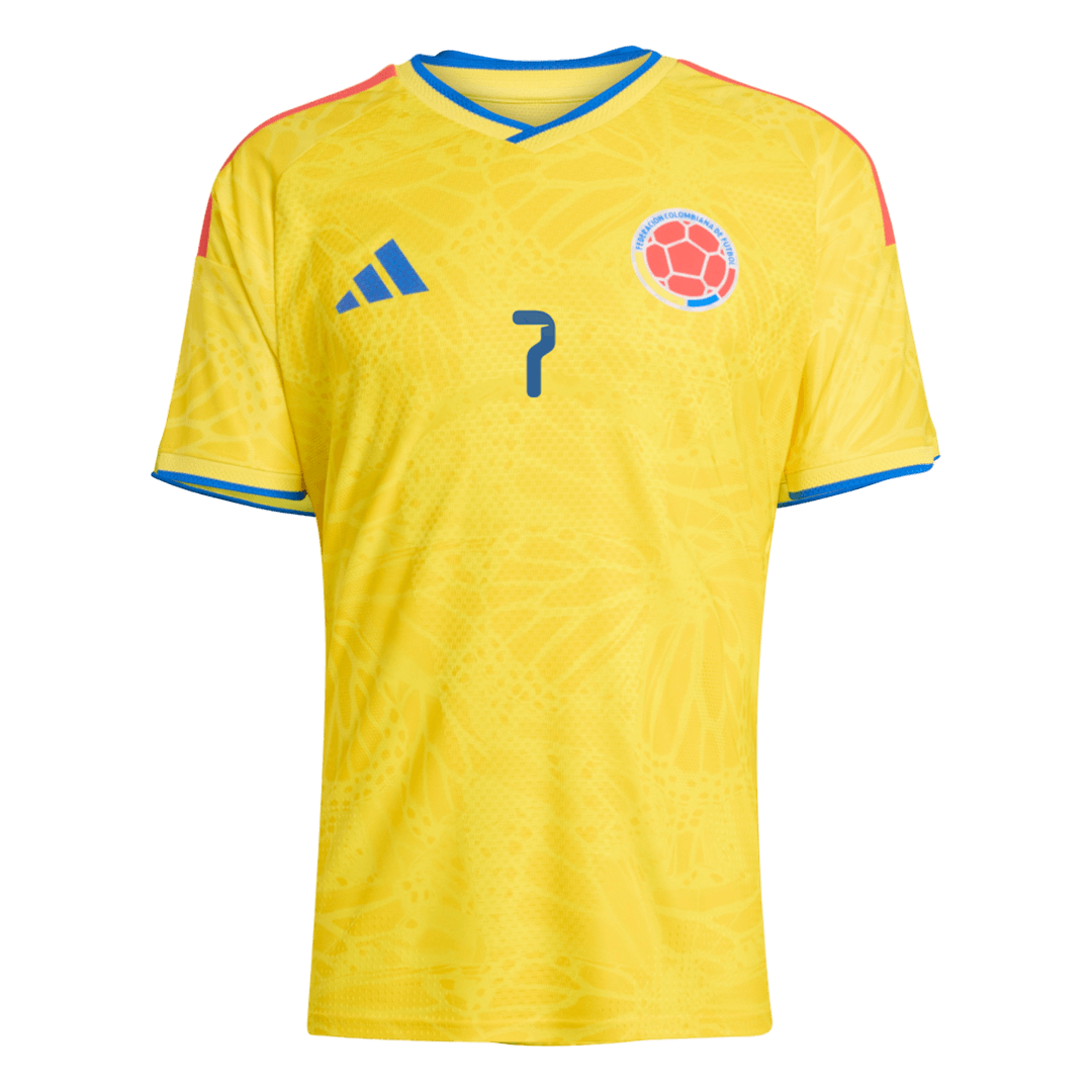 LUIS DíAZ #7 Colombia Home Soccer Jersey 2026 Player Version