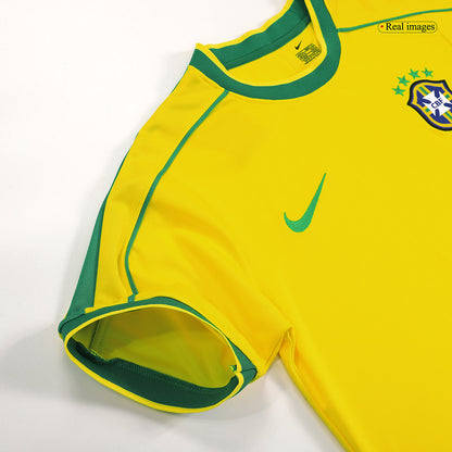 Retro RIVALDO #10 1998 Brazil Home Soccer Jersey