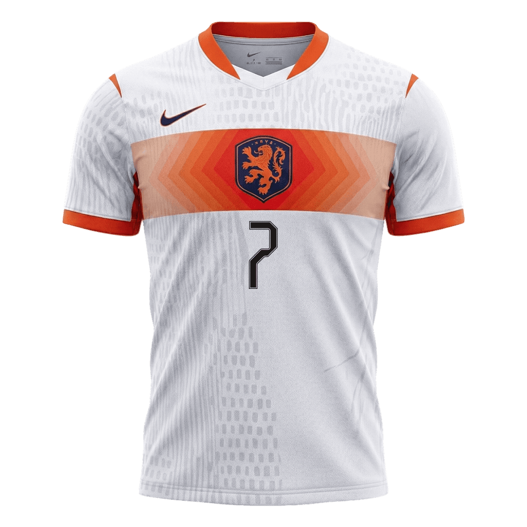 XAVI #7 Netherlands Away Soccer Jersey 2026 Player Version