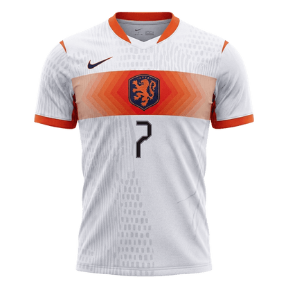 XAVI #7 Netherlands Away Soccer Jersey 2026 Player Version