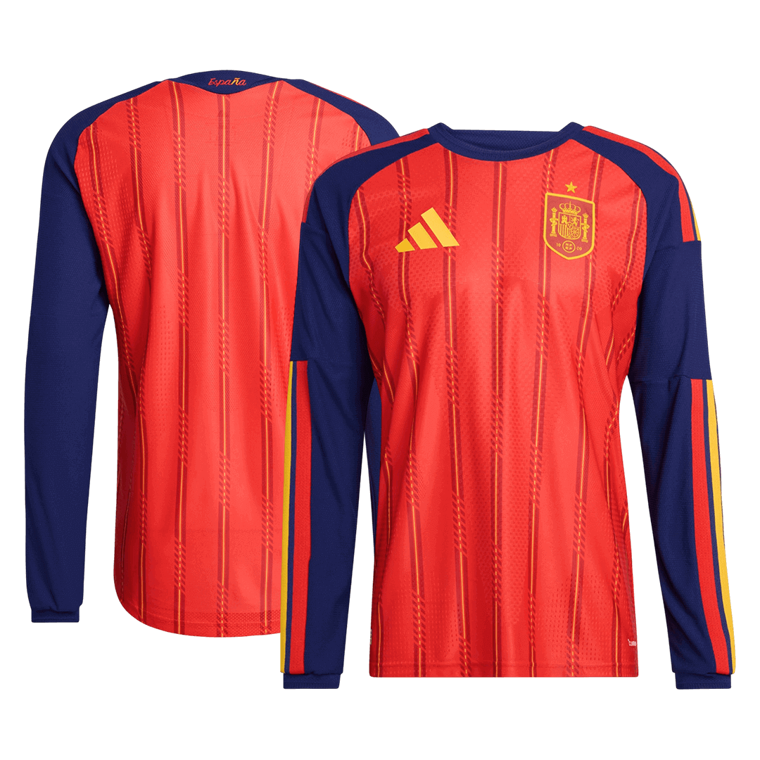 Spain Home Long Sleeve Soccer Jersey 2026