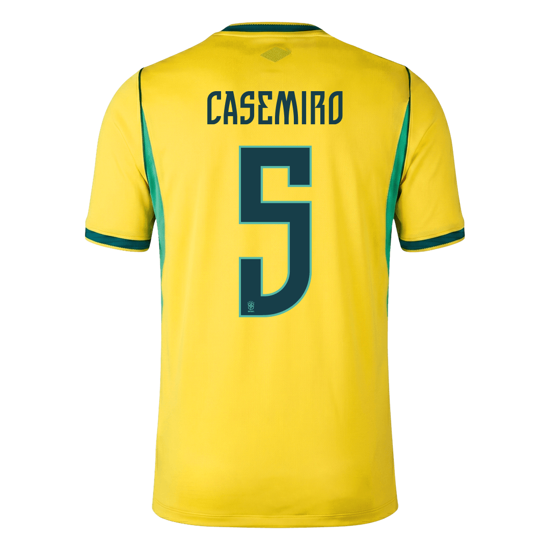 CASEMIRO #5 Brazil Home Soccer Jersey 2026