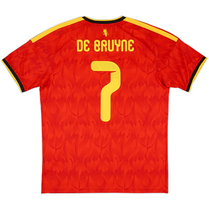 De Bruyne #7 Belgium Home 2026 World Cup Jersey