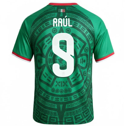 Raul #9 Mexico Home 2026 World Cup Jersey