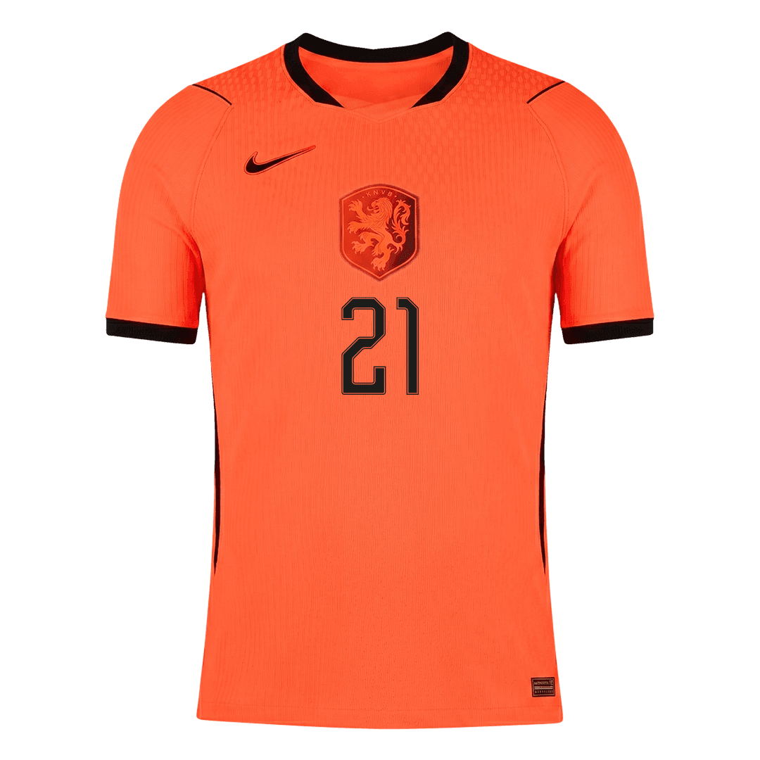 F.DE JONG #21 Netherlands Home Soccer Jersey 2026 Player Version