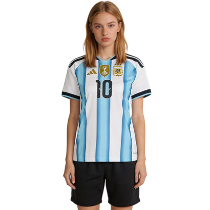 Messi #10 Women's Argentina Home 2026 World Cup Jersey