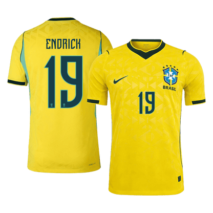 ENDRICK #19 Brazil Home Soccer Jersey 2026 Player Version