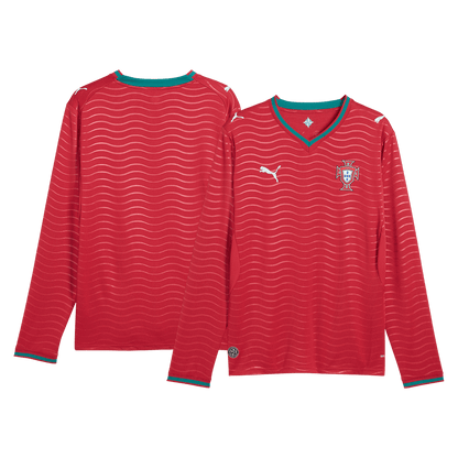 Portugal Home Long Sleeve Soccer Jersey 2026
