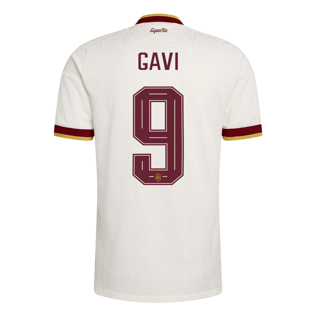 GAVI #9 Spain Away Soccer Jersey 2026 Player Version