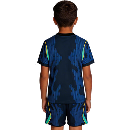 Kids Brazil Away Soccer Kit 2026 World Cup Jersey