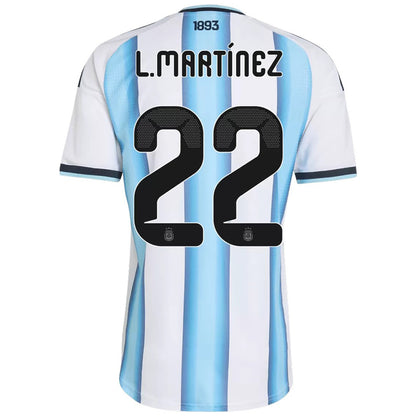 [Authentic] L.MARTINEZ #22 Argentina Home 2025/26 Jersey