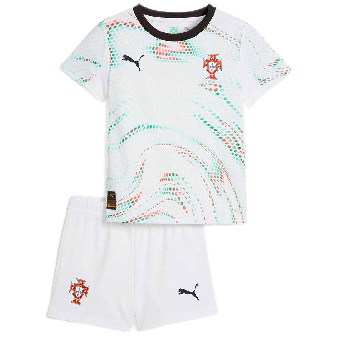 Kids Portugal Away Soccer Kit 25