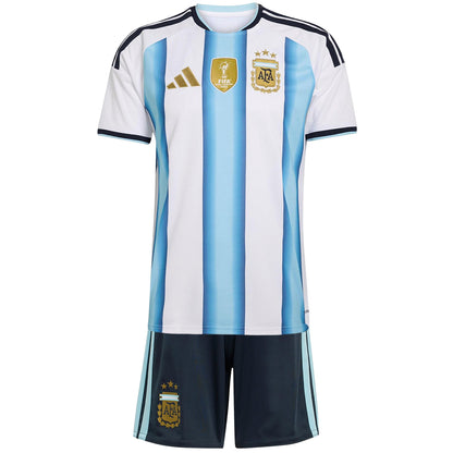 Kids Argentina Home 2026 World Cup Soccer Kit