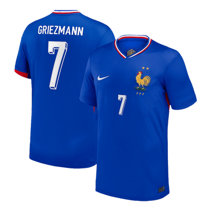 GRIEZMANN #7 France Home Soccer Jersey Euro