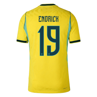 ENDRICK #19 Brazil Home Soccer Jersey 2026 Player Version