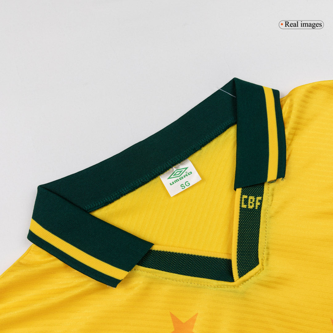 Retro 1994 Brazil Home Soccer Jersey