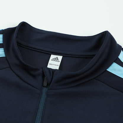 Kids Argentina Zipper Sweatshirt Soccer Kit (Top + Pants) Navy 2026