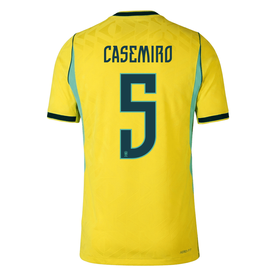 CASEMIRO #5 Brazil Home Soccer Jersey 2026 Player Version