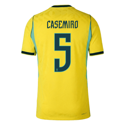 CASEMIRO #5 Brazil Home Soccer Jersey 2026 Player Version