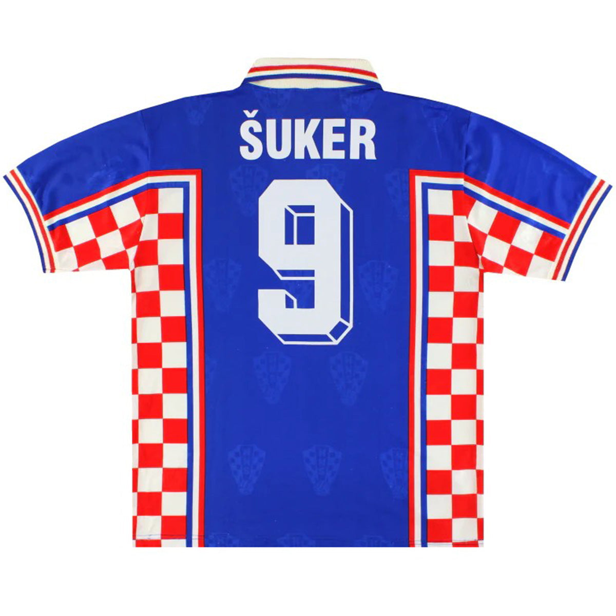 Suker #9 Retro Croatia Away Jersey World Cup 1998