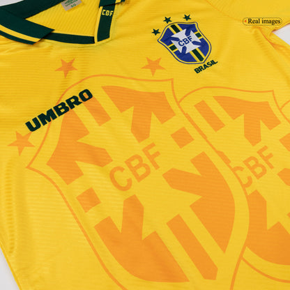Retro 1994 Brazil Home Soccer Jersey