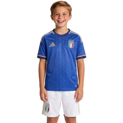 Kids Italy Home Soccer Kit 2026 World Cup Jersey