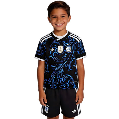 Kids Argentina Away 2026 World Cup Soccer Kit