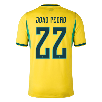JOÃO PEDRO #22 Brazil Home Soccer Jersey 2026
