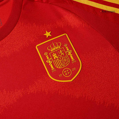 Spain Home Soccer Jersey Euro