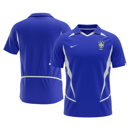 Retro 2002 Brazil Away Soccer Jersey