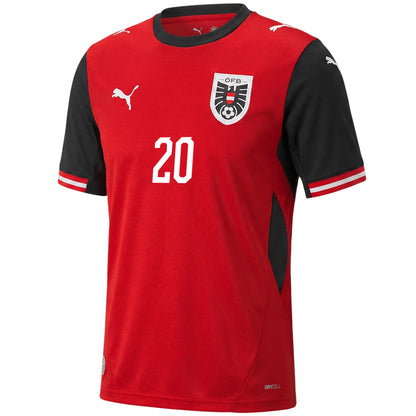 LAIMER #20 Austria Home 2026 World Cup Jersey