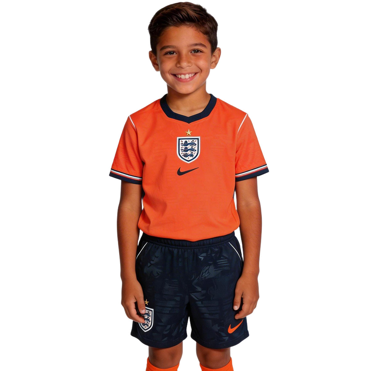 Kids England Away Soccer Kit 2026 World Cup Jersey