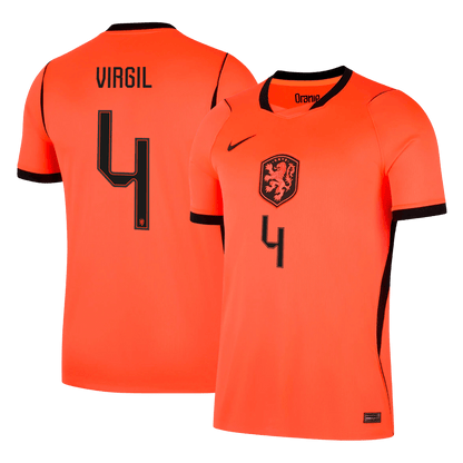 VIRGIL #4 Netherlands Home Soccer Jersey 2026