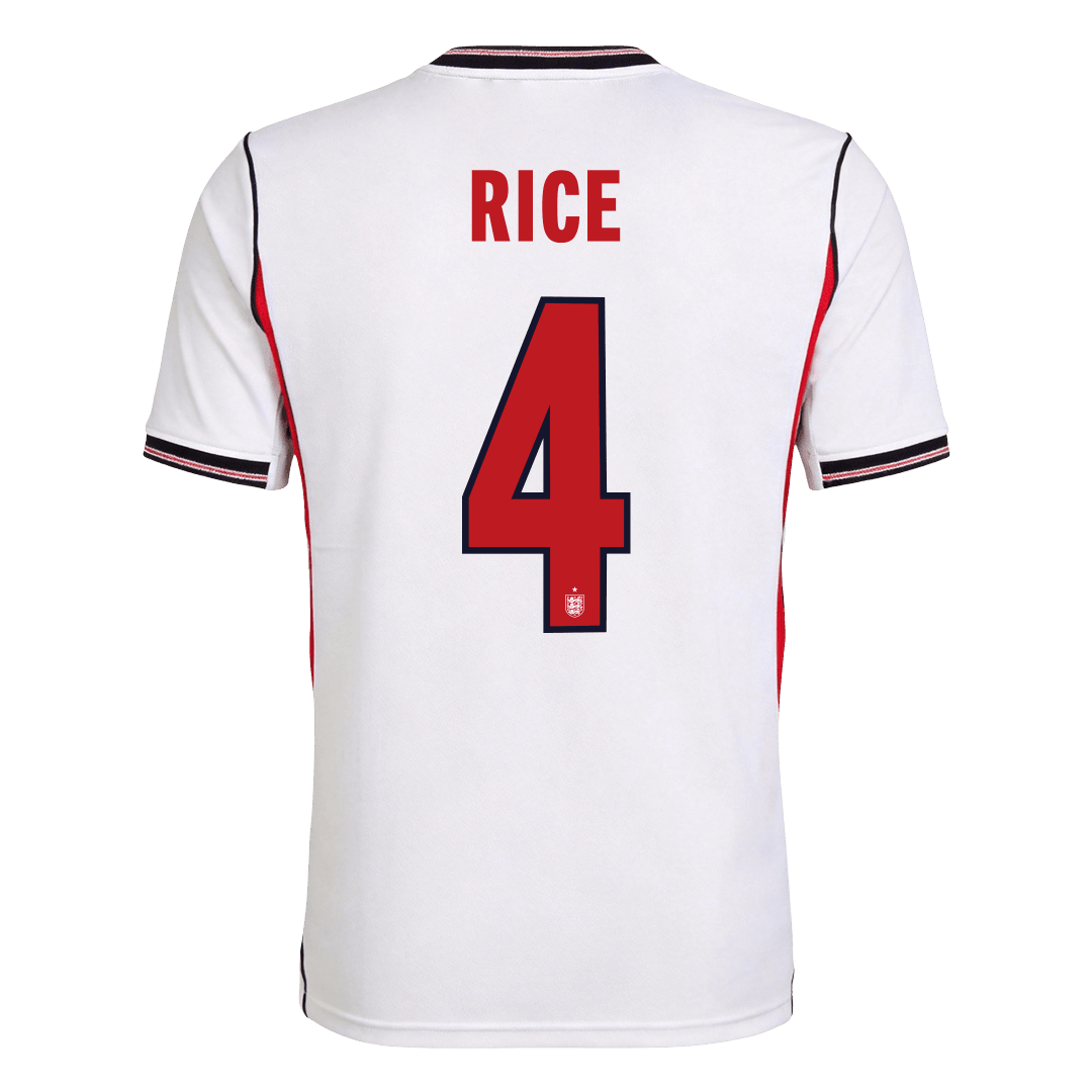 RICE #4 England Home Soccer Jersey 2026