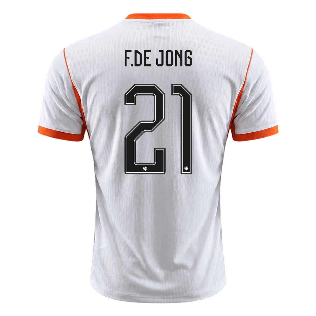 F.DE JONG #21 Netherlands Away Soccer Jersey 2026 Player Version