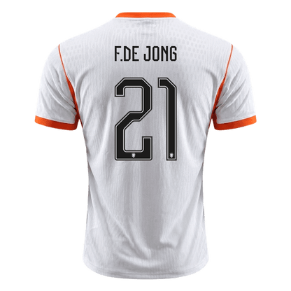 F.DE JONG #21 Netherlands Away Soccer Jersey 2026 Player Version