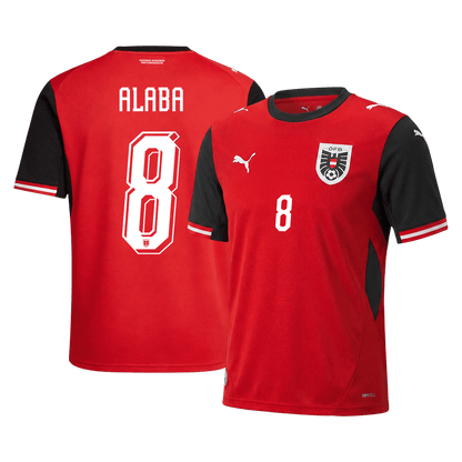 ALABA #8 Austria Home 2026 World Cup Jersey