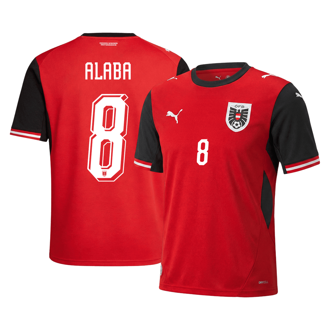 ALABA #8 Austria Home 2026 World Cup Jersey