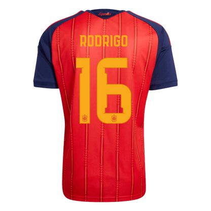 RODRIGO #16 Spain Home Soccer Jersey 2026