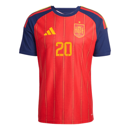 PEDRI #20 Spain Home Soccer Jersey 2026 Player Version