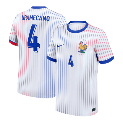 UPAMECANO #4 France Away Soccer Jersey
