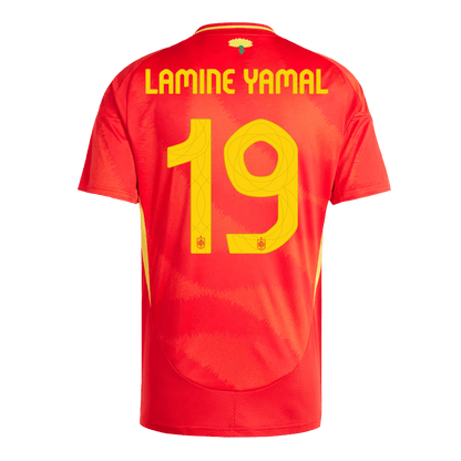 LAMINE YAMAL #19 Spain Home 2024 Euro Cup Jersey