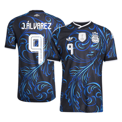 J. ÁLVAREZ #9 Argentina Away Soccer Jersey 2026 Player Version