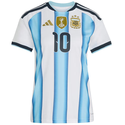Messi #10 Women's Argentina Home 2026 World Cup Jersey