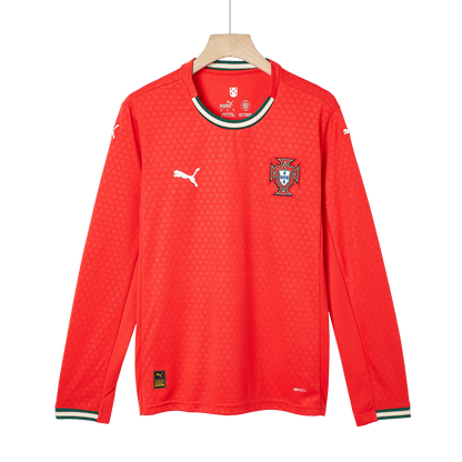 Portugal Home Long Sleeve Soccer Jersey 2025