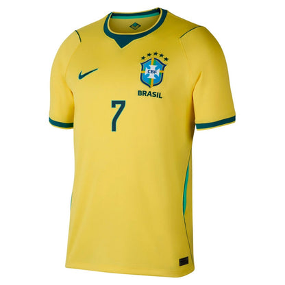 Vinicius Jr. #7 Brazil Home 2026 World Cup Jersey