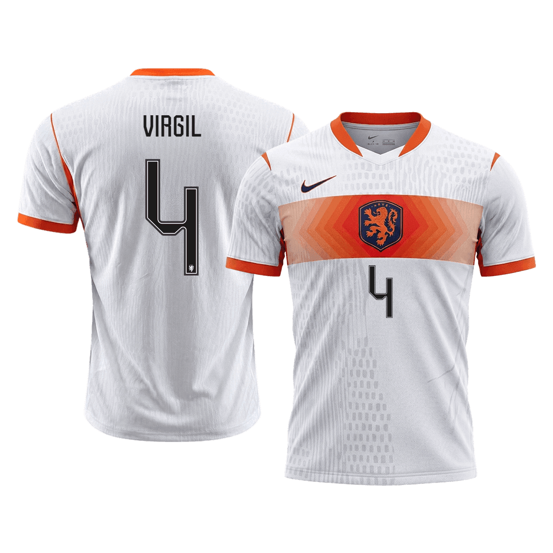 VIRGIL #4 Netherlands Away Soccer Jersey 2026 Player Version