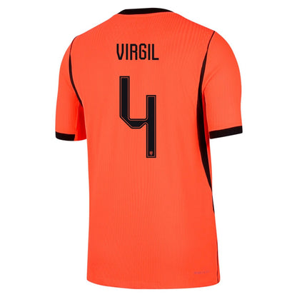 [Authentic] VIRGIL #4 Netherlands Home 2026 World Cup Jersey