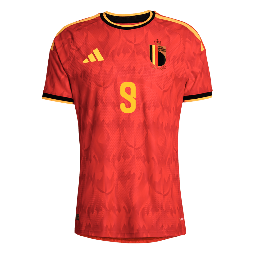 LUKAKU #9 Belgium Home Soccer Jersey 2026 Player Version